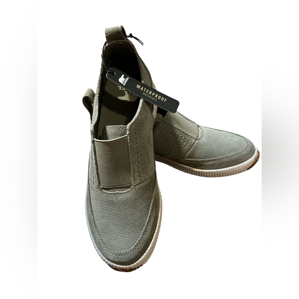 Sorel Size 7.5 Out and About Plus Slip on Sneaker Sage Green NWT